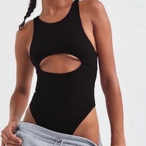 For Love & Lemons Black Cutout Bodysuit